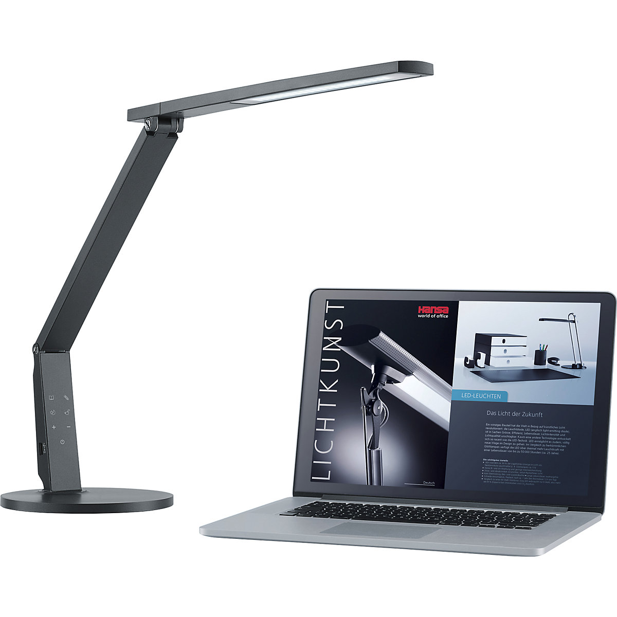 Hansa LED-Schreibtischleuchte VARIO PLUS (Produktabbildung 8)
