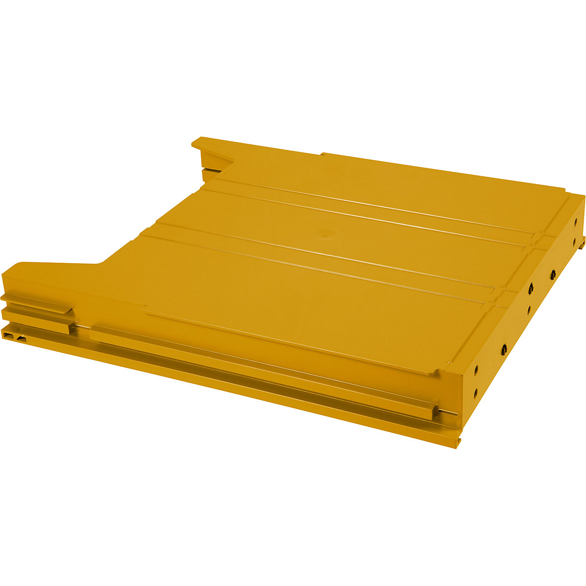 Wandsortierer BIG, für Format DIN A4, Füllhöhe 34 mm, Ablagefach gelb