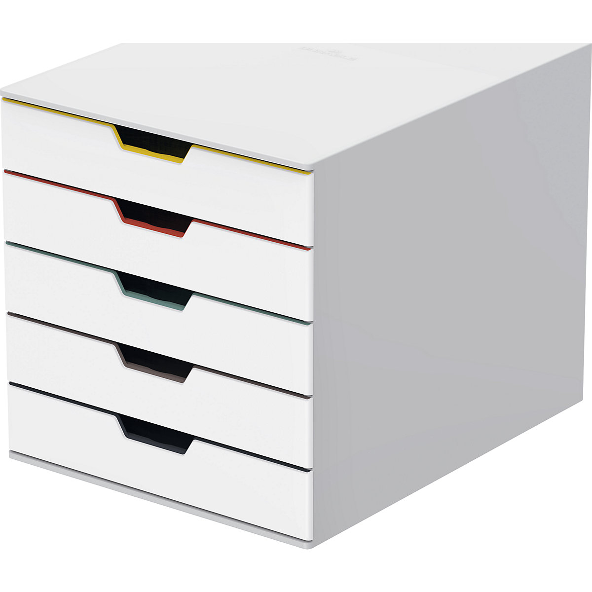 Schubladenbox VARICOLOR® DURABLE, HxBxT 292 x 280 x 356 mm, 5 Schubladen, weiß