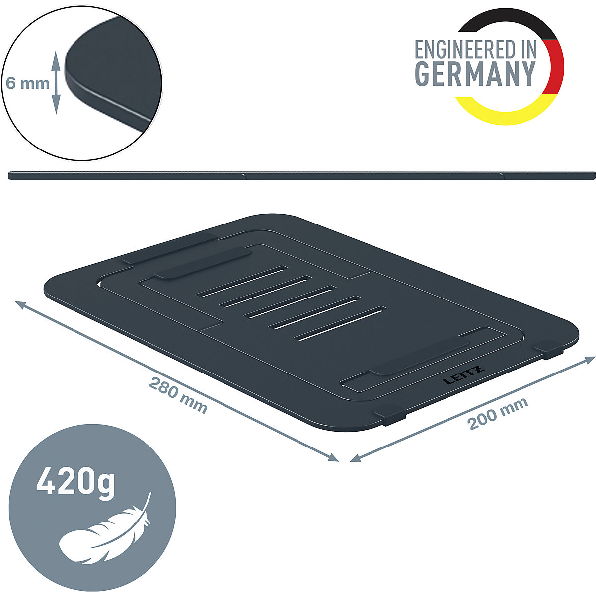 Aluminium-Laptopständer Leitz Ergo Leitz (Produktabbildung 9)-8