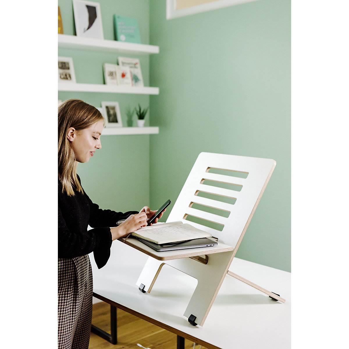 Stehschreibtisch-Aufsatz SLIM Standsome (Produktabbildung 2)-1