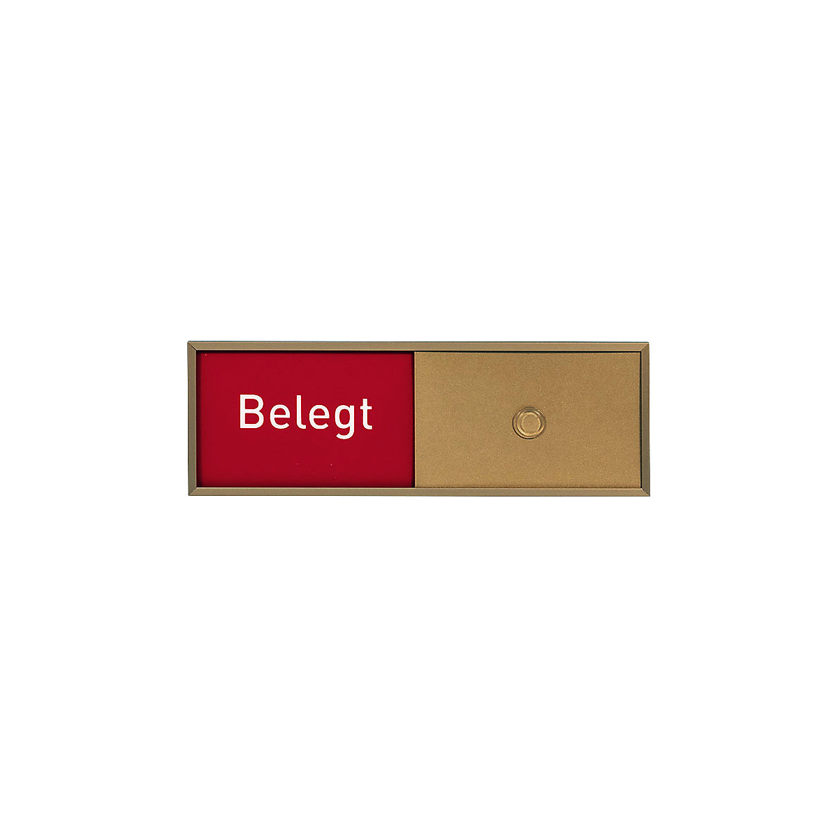 Frei-/Belegt-Anzeige, in 5 Sprachen, BxHxT 150,5 x 50,5 x 6 mm, bronze-2