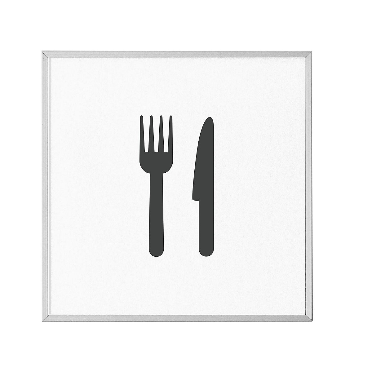 MADRID Silver Line™ Türschild, Piktogramm HxB 120 x 120 mm, Restaurant-13