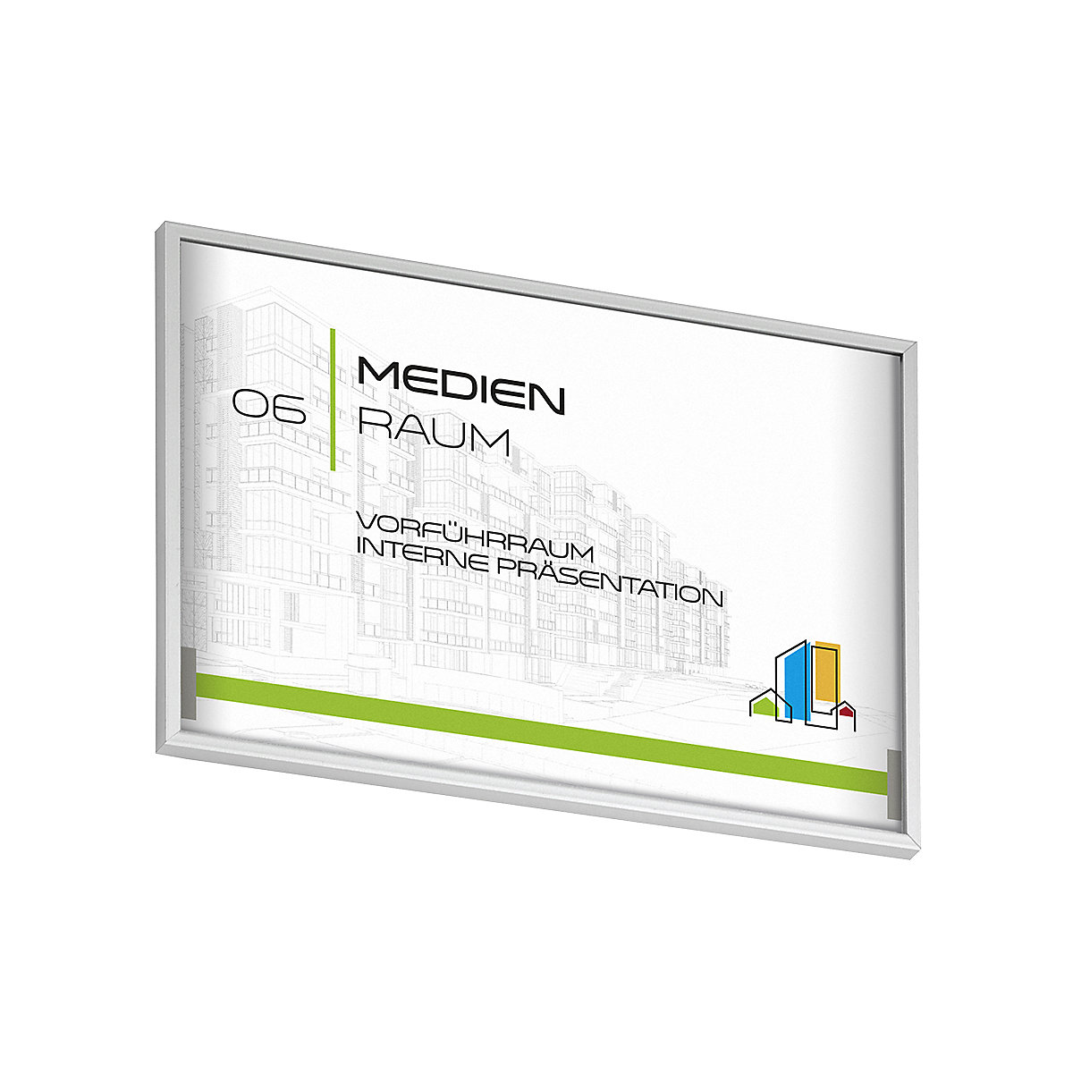 MADRID Silver Line™ Türschild (Produktabbildung 3)