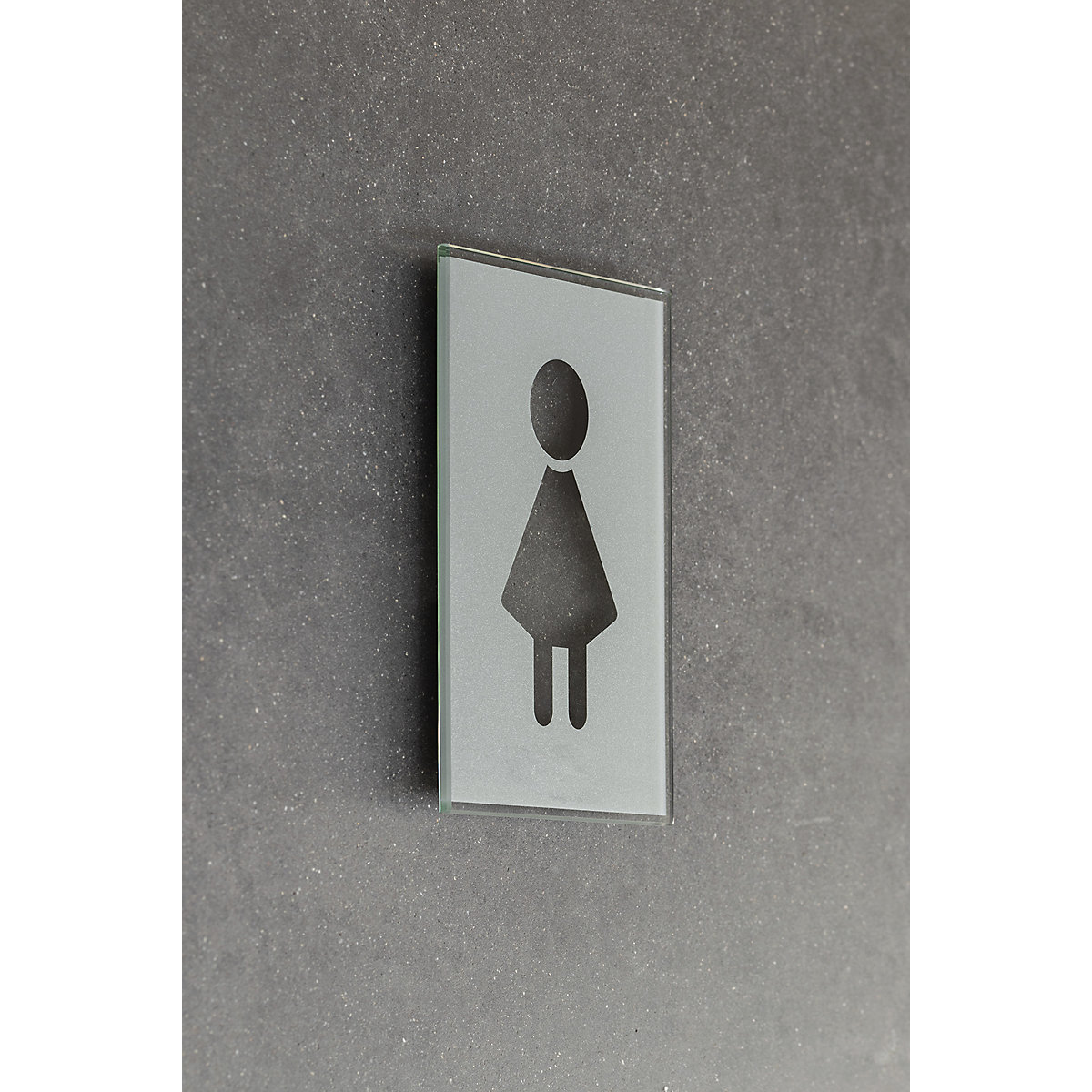 Türschild Piktogramm WC, HxB 148 x 105 mm, selbstklebend, Damen