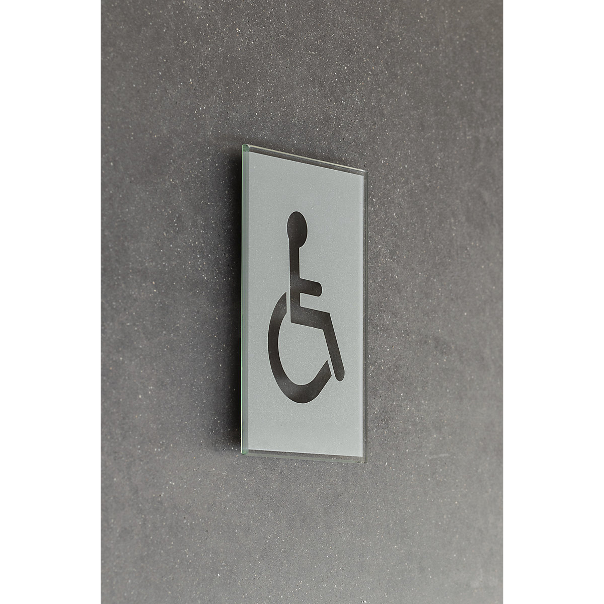 Türschild Piktogramm WC, HxB 148 x 105 mm, selbstklebend, Behinderte