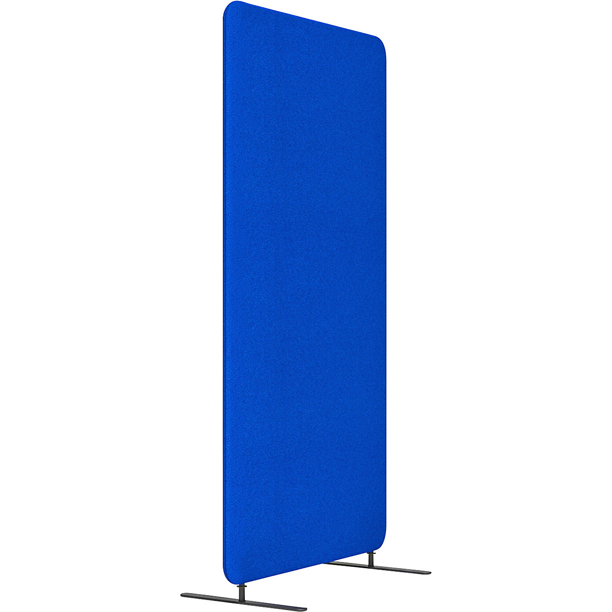 Schallschutz-Trennwandsystem SOFTLINE, Stoff, Gesamthöhe 1800 mm, Breite 800 mm, blau