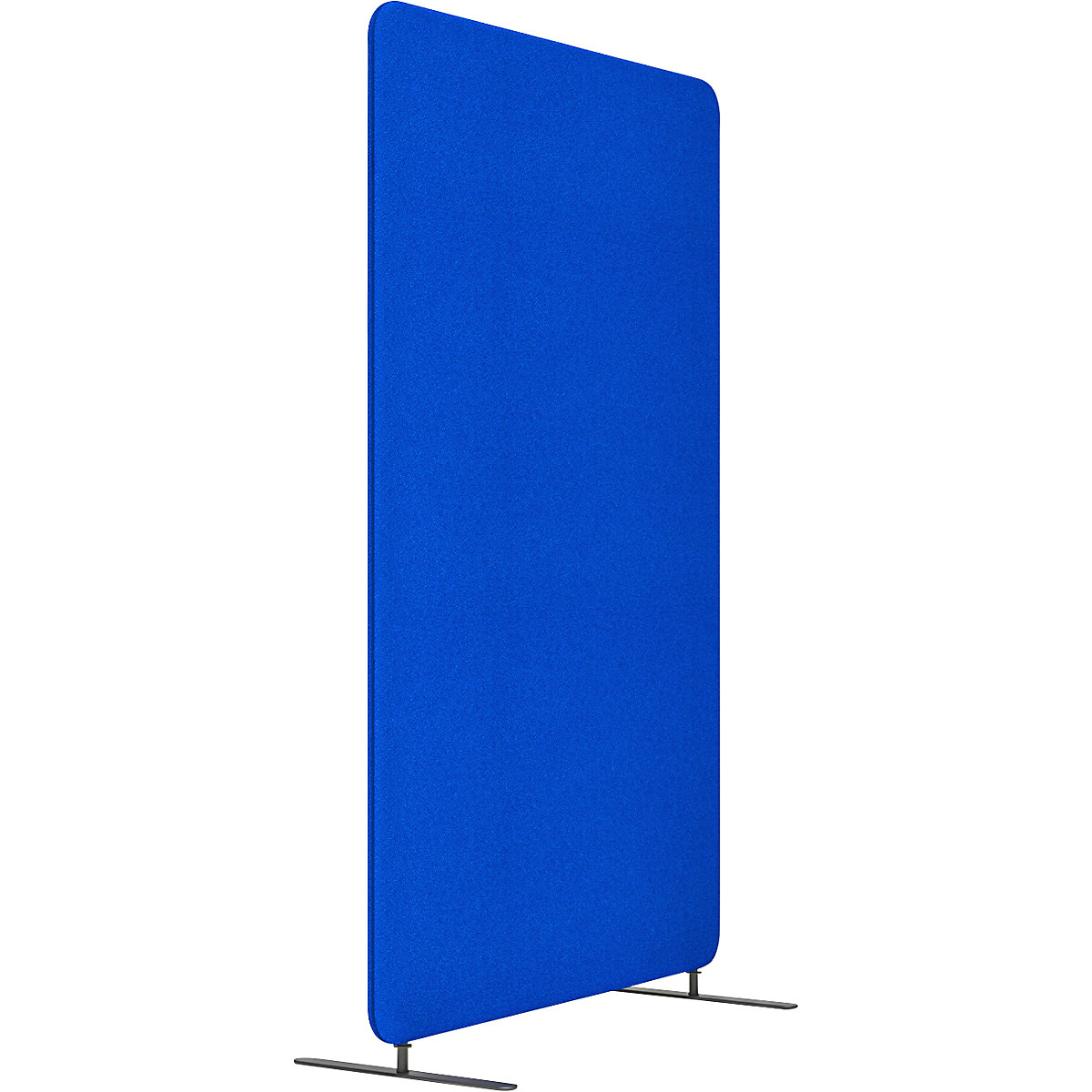 Schallschutz-Trennwandsystem SOFTLINE, Stoff, Gesamthöhe 1600 mm, Breite 1000 mm, blau