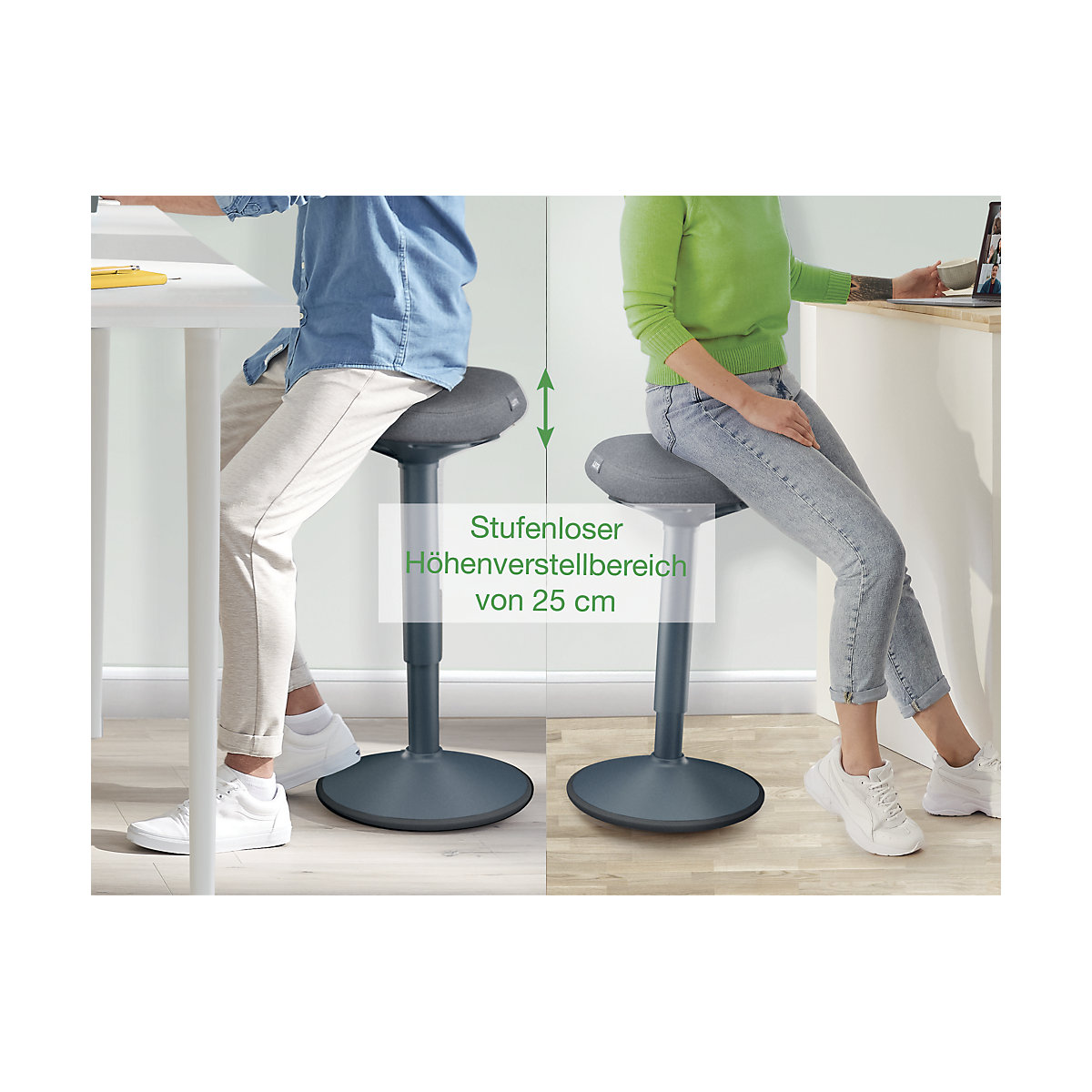 Ergo Active Stehhocker mit Komfortsitz Leitz (Produktabbildung 3)-2