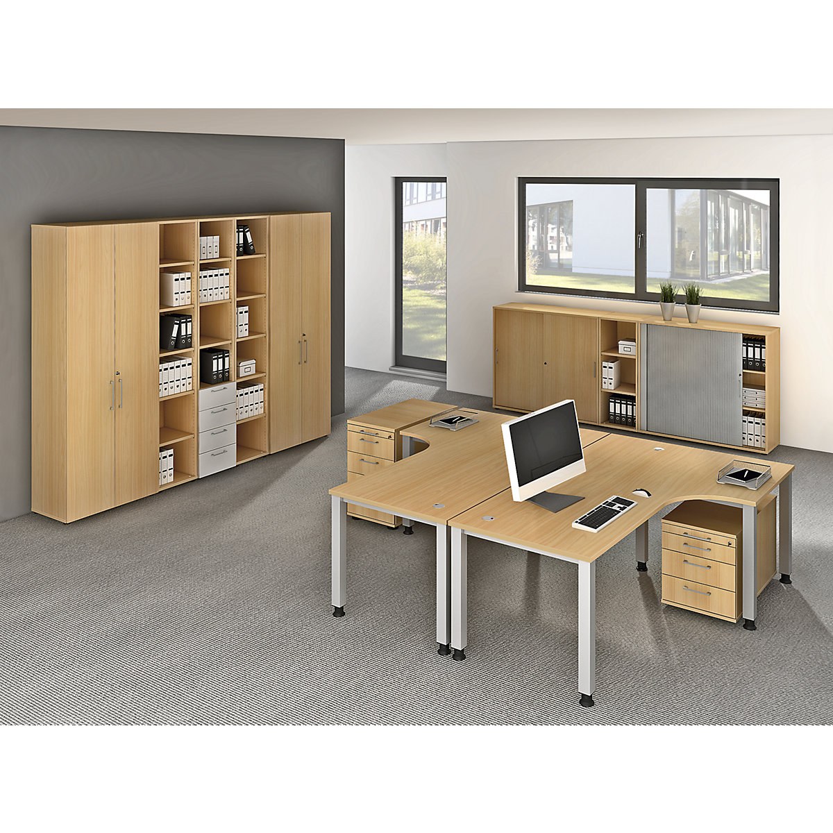 Büroschrank RENATUS eurokraft pro (Produktabbildung 4)-3