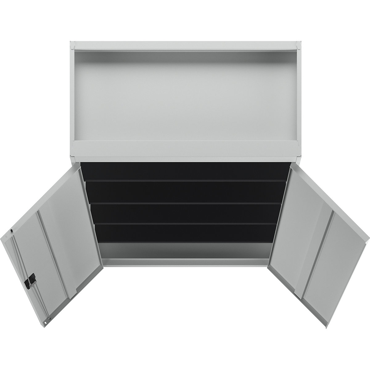 Stahlschrank mit Flügeltüren mauser (Produktabbildung 2)-1