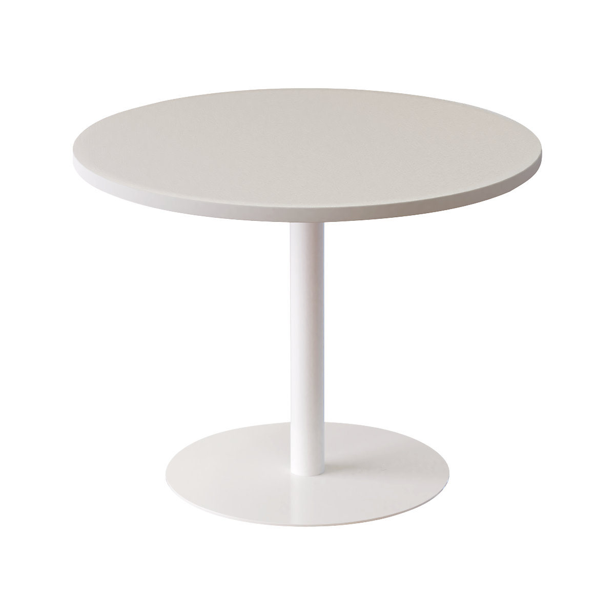 Lounge-Tisch, rund, Ø 800 mm, weiß-2
