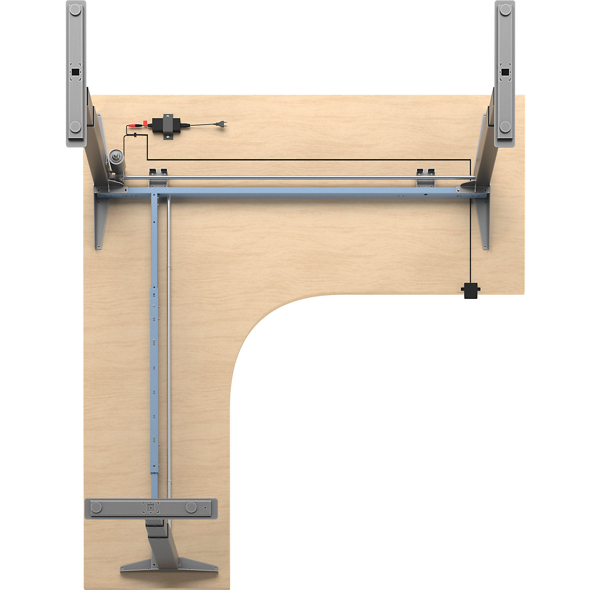 Schreibtisch Atlanta, elektrisch höhenverstellbar (Produktabbildung 3)-2