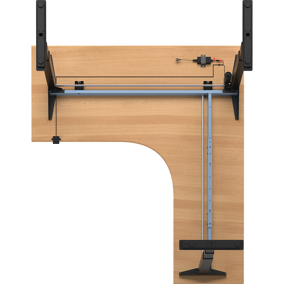 Schreibtisch Atlanta, elektrisch höhenverstellbar (Produktabbildung 3)-2