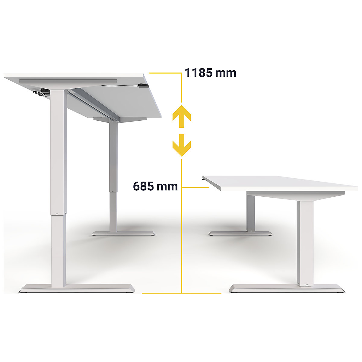 Schreibtisch Venla, elektrisch höhenverstellbar eurokraft basic (Produktabbildung 12)-11