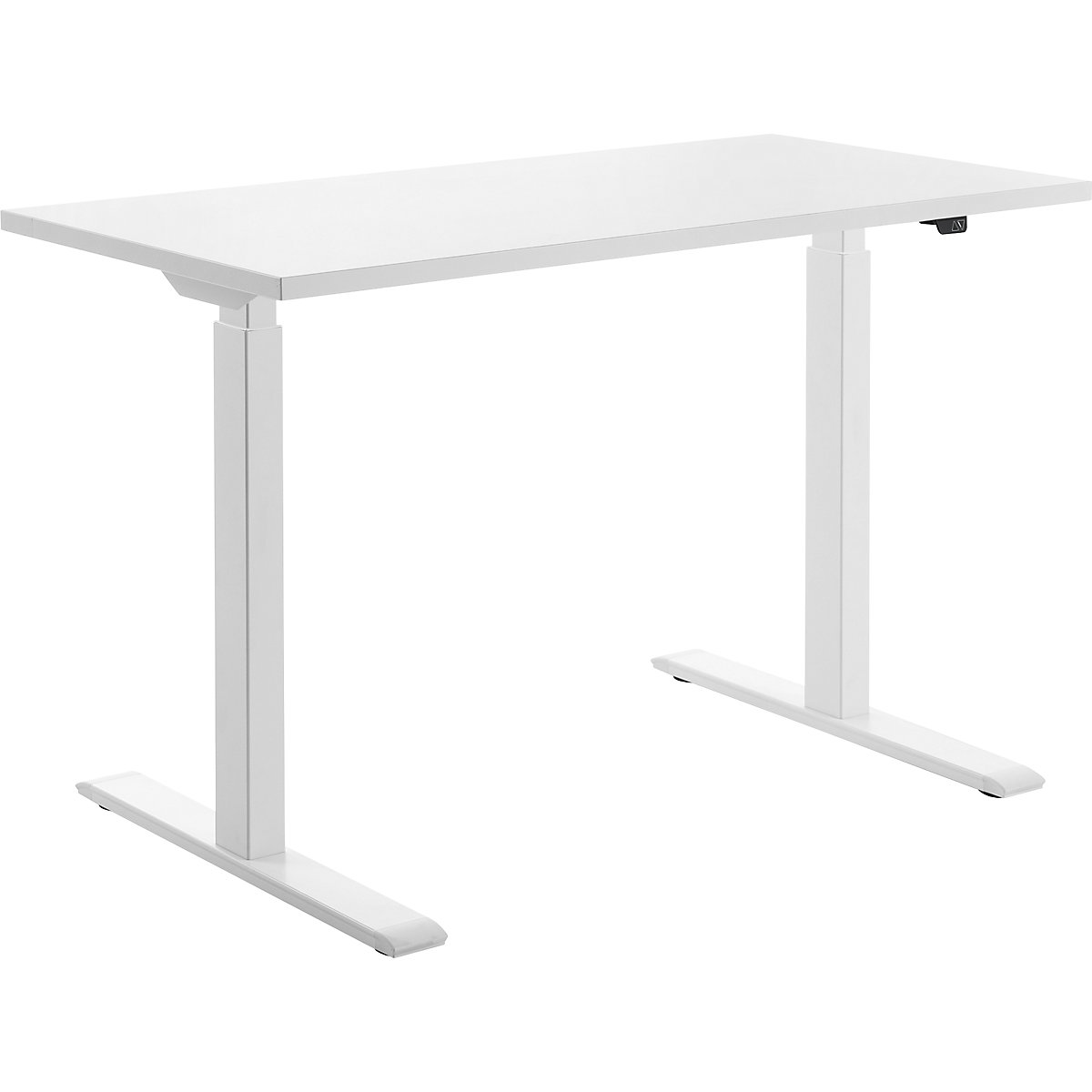 Schreibtisch, elektrisch höhenverstellbar Topstar, gerade, BxT 1200 x 600 mm, weiß/weiß-18
