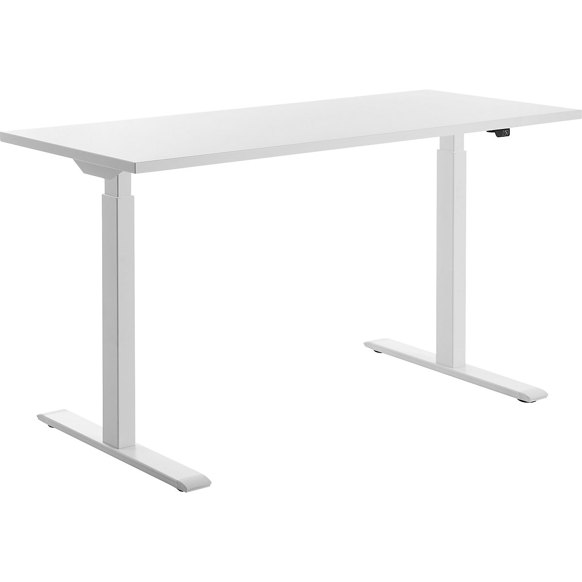 Schreibtisch, elektrisch höhenverstellbar Topstar, gerade, BxT 1400 x 600 mm, weiß/weiß-14