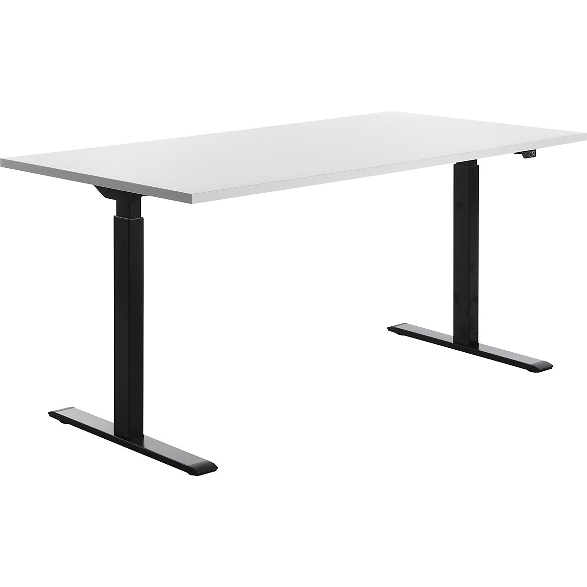 Schreibtisch, elektrisch höhenverstellbar Topstar, gerade, BxT 1600 x 800 mm, weiß/schwarz-41