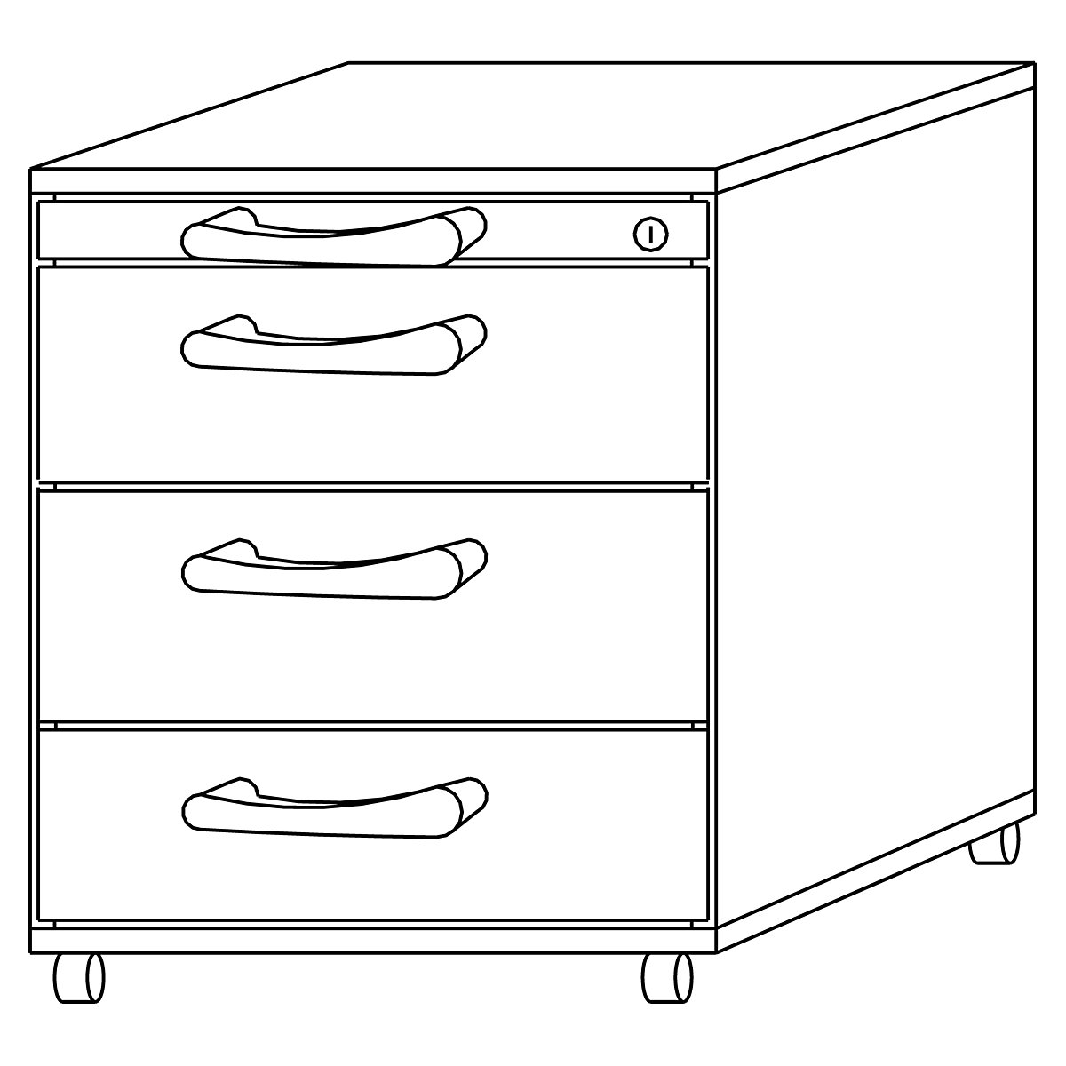 Rollcontainer ANNY eurokraft pro (Produktabbildung 4)-3