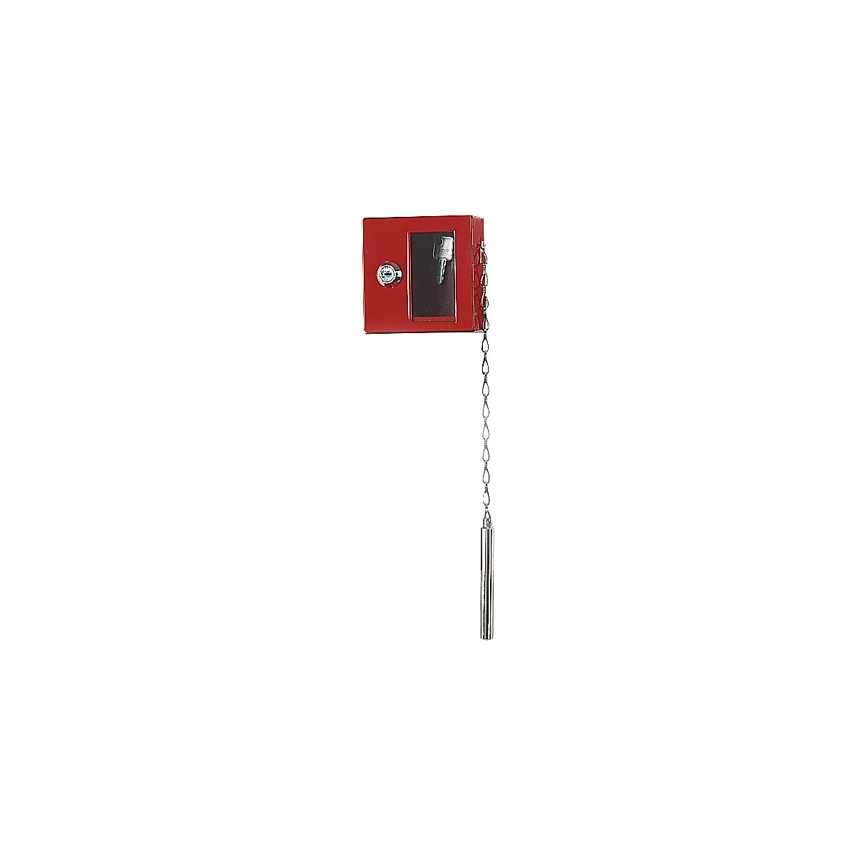 rot 120x130x40mm zur Wandmontage inkl FELGNER Notschlüsselkasten TS 1021 2 Schlüssel Notschlüsselbox mit Glasscheibe & Klöppel 