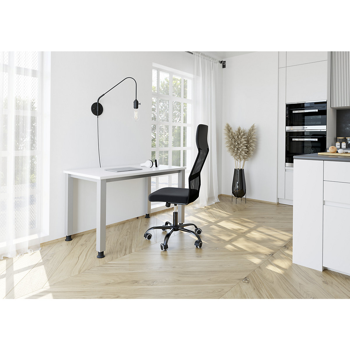 Schreibtisch Mini-Office 4 RENATUS eurokraft pro (Produktabbildung 11)-10