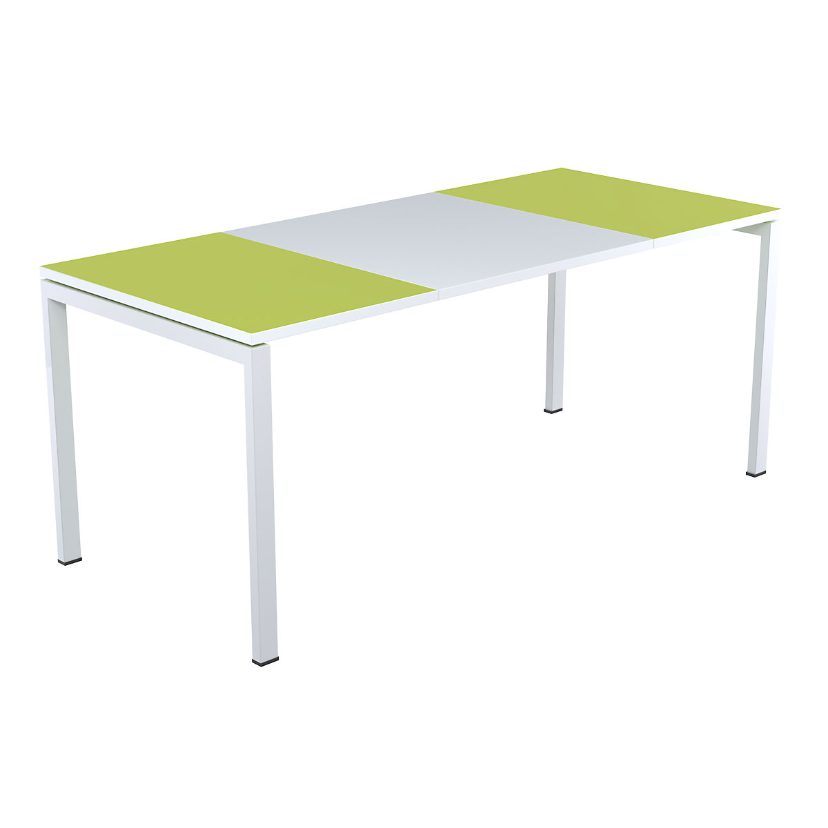 Schreibtisch easyDesk® Paperflow, Breite 1600 mm, grün-3