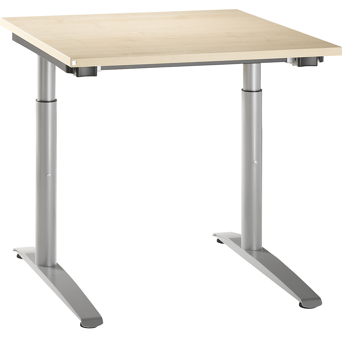 Schreibtisch mit C-Fußgestell HANNA, höhenverstellbar 650 – 850 mm, Breite 800 mm, Dekor Ahorn-5