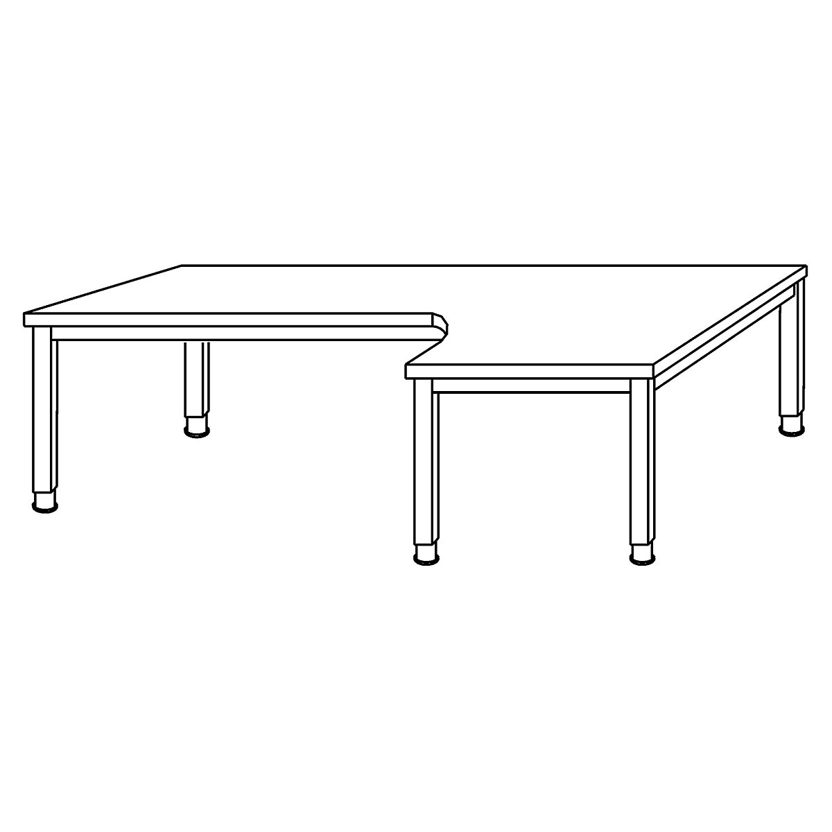 Schreibtisch RENATUS eurokraft pro (Produktabbildung 4)-3