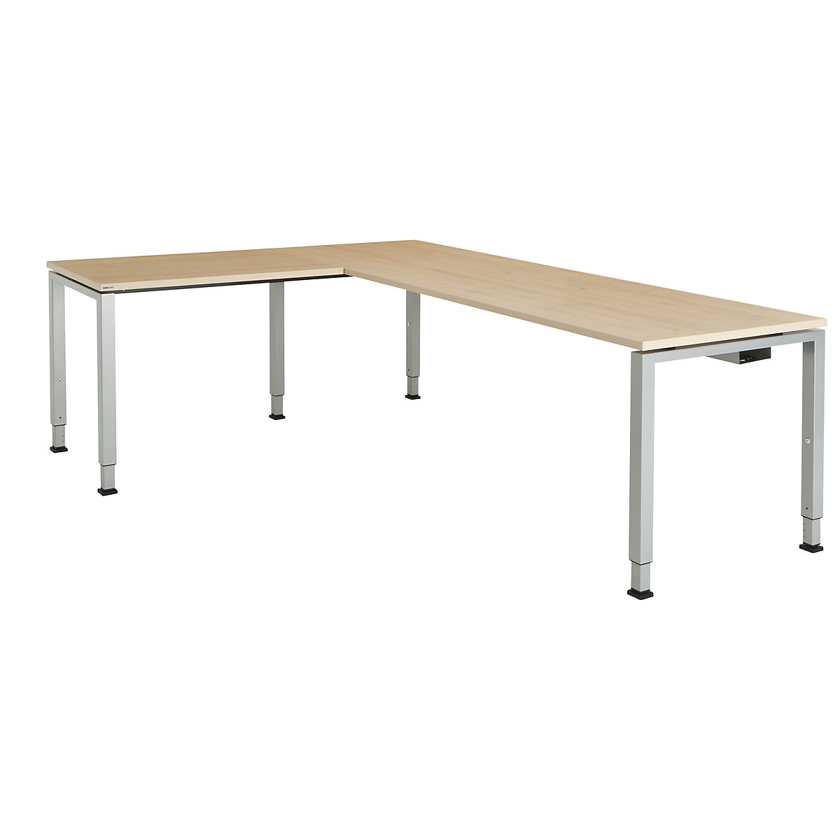 mauser Schreibtisch, verkettet, Fußform Quadrat-/Rechteckrohr