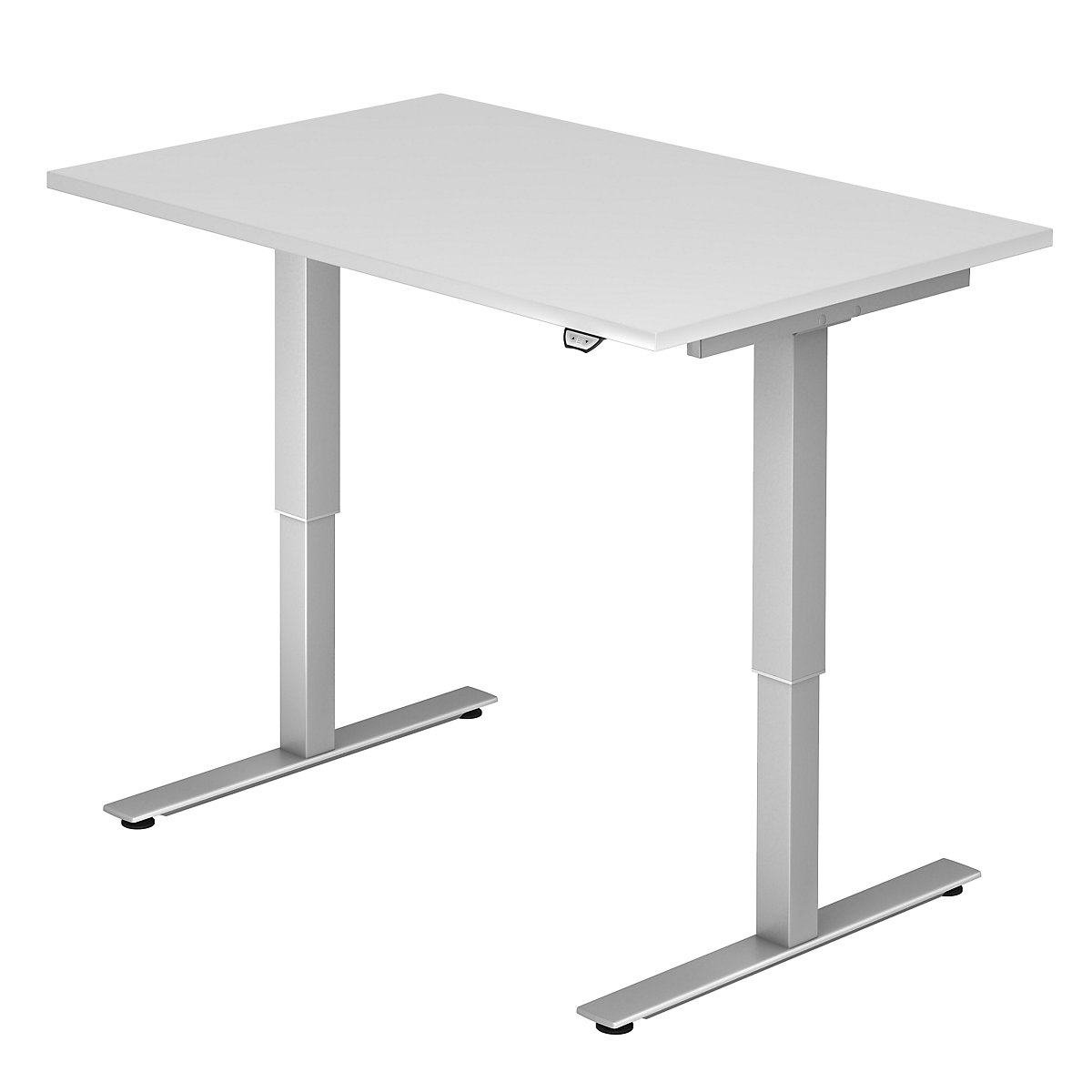 UPLINER Schreibtisch, elektrisch höhenverstellbar, BxT 1200 x 800 mm, weiß