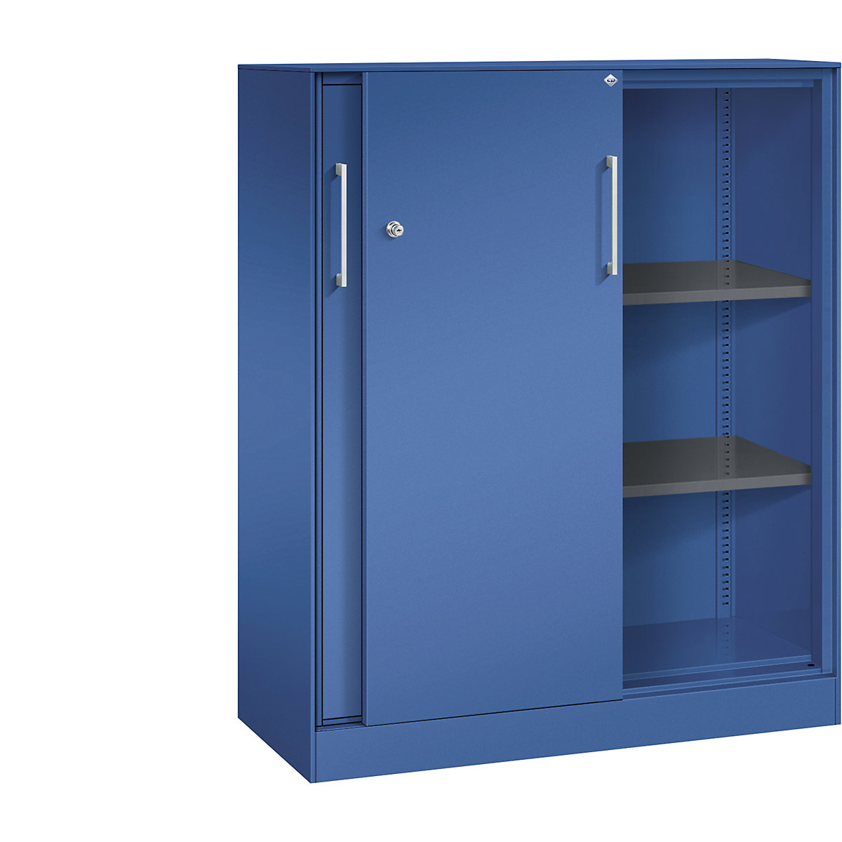 Schiebetürenschrank ASISTO, Höhe 1292 mm C+P, Breite 1000 mm, enzianblau/enzianblau-16