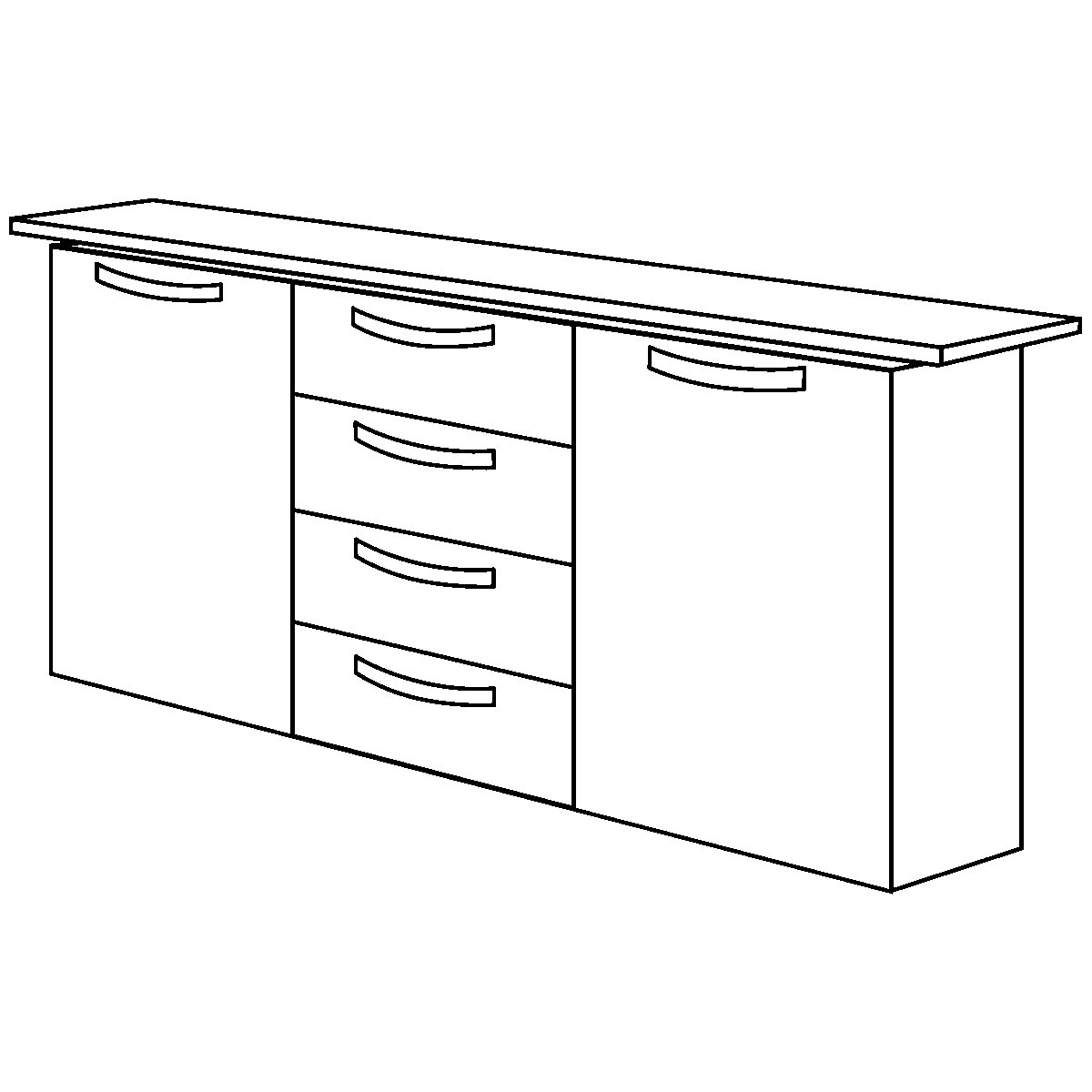 Sideboard STATUS eurokraft pro (Produktabbildung 5)-4