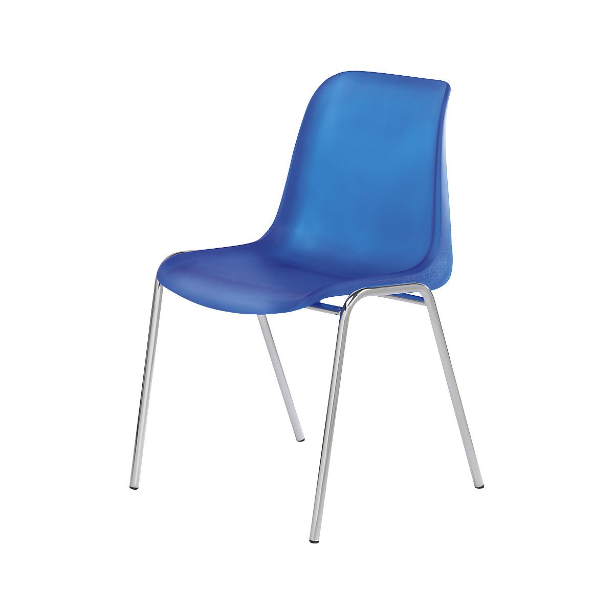 Kunststoff-Schalenstuhl EUROPA, ohne Polster, Sitzschale leuchtblau, VE 2 Stk-11