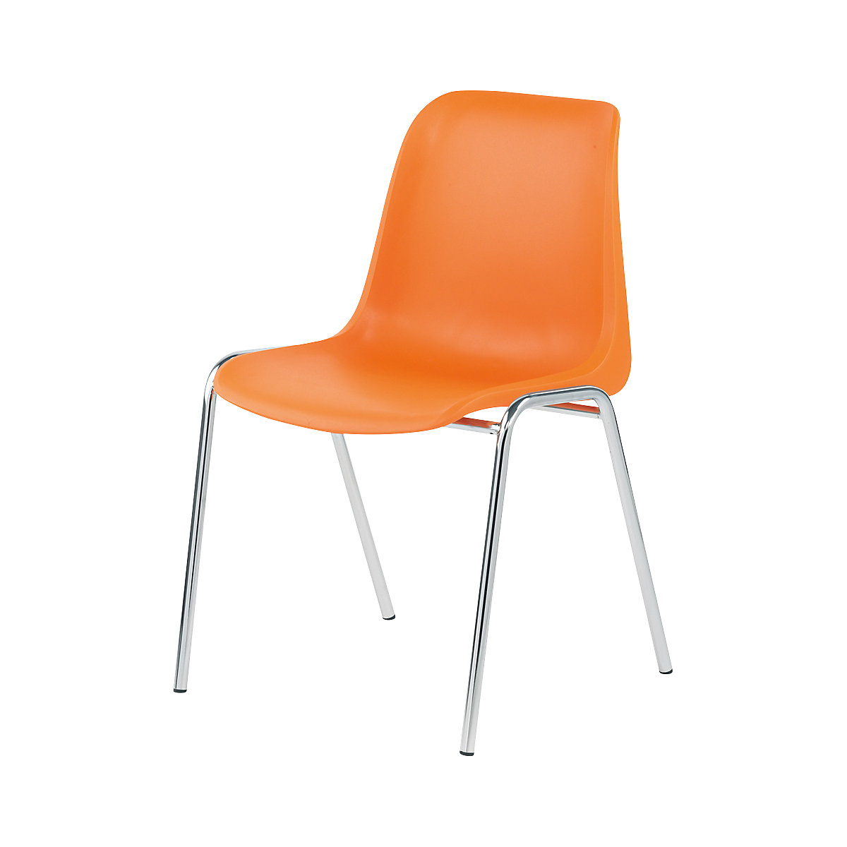 Kunststoff-Schalenstuhl EUROPA, ohne Polster, Sitzschale orange, VE 2 Stk-8