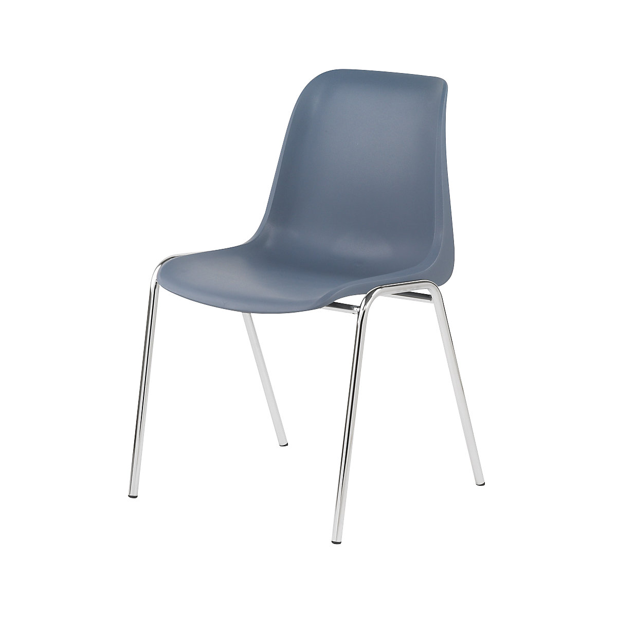 Kunststoff-Schalenstuhl EUROPA, ohne Polster, Sitzschale schieferblau, VE 2 Stk-6