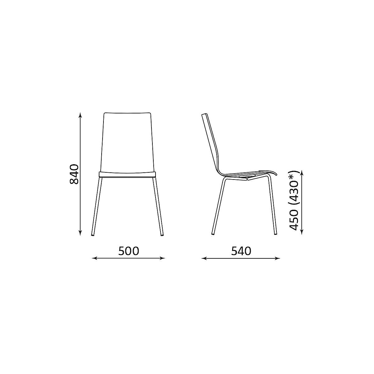 Schalenstuhl Alma (Produktabbildung 6)-5