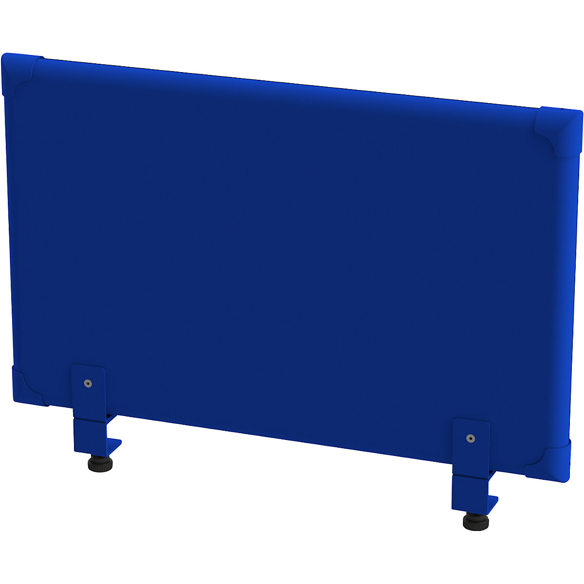 EUROKRAFTpro Akustik-Tischaufsatz-Paneel, Höhe 450 mm, Breite 800 mm, blau