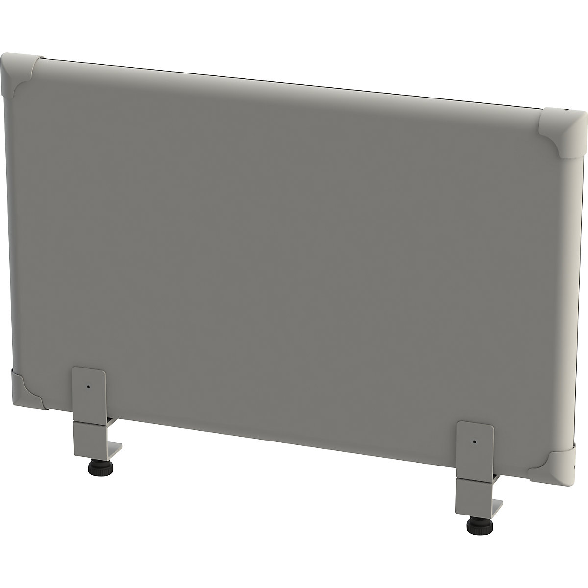 EUROKRAFTpro Akustik-Tischaufsatz-Paneel, Höhe 450 mm, Breite 800 mm, grau