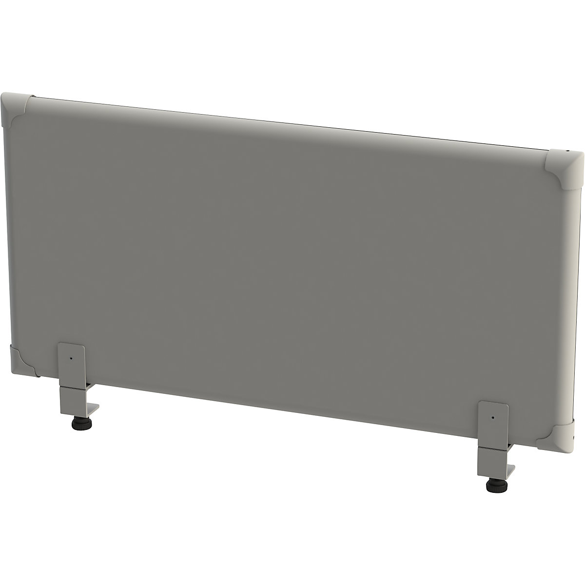 EUROKRAFTpro Akustik-Tischaufsatz-Paneel, Höhe 450 mm, Breite 1000 mm, grau