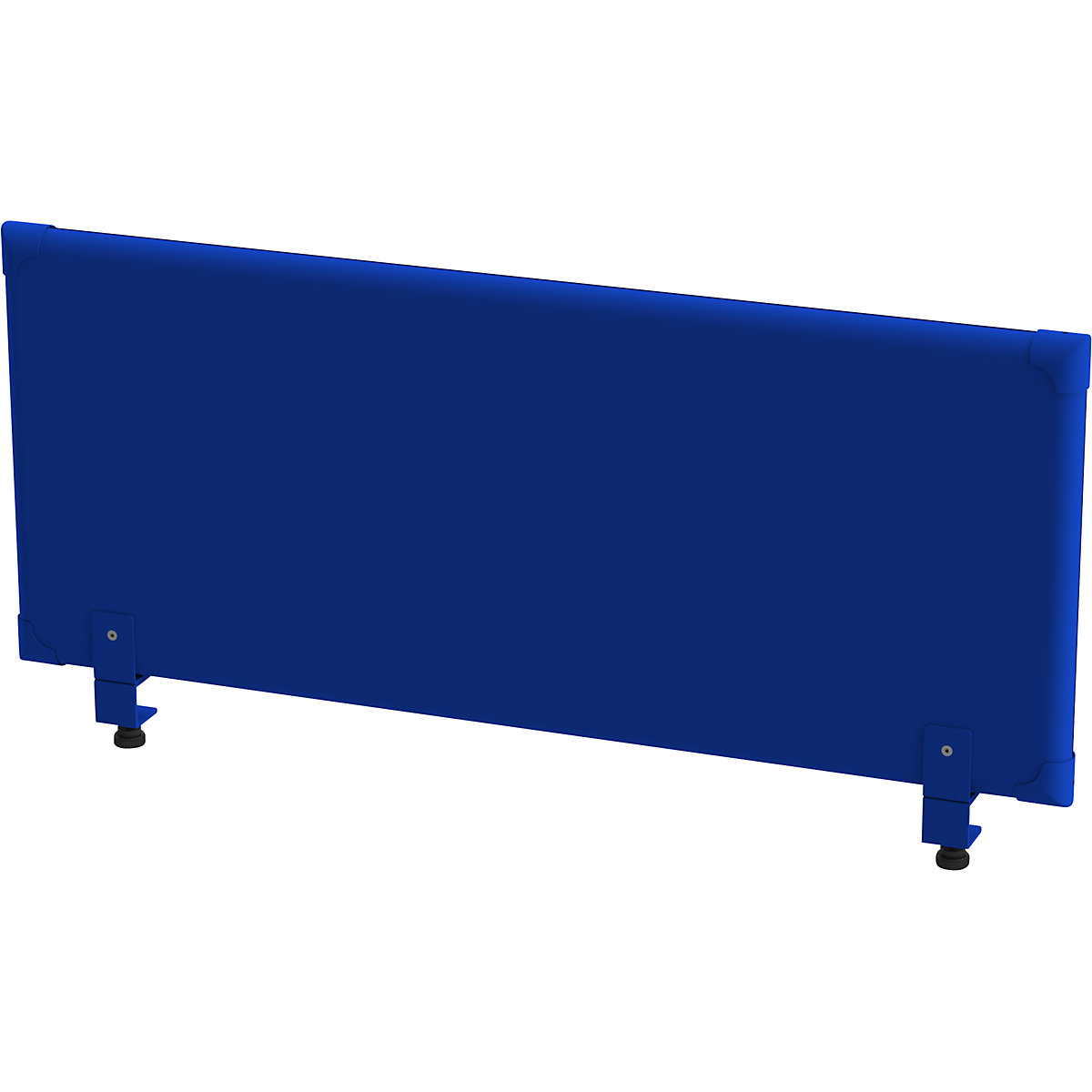 EUROKRAFTpro Akustik-Tischaufsatz-Paneel, Höhe 450 mm, Breite 1200 mm, blau