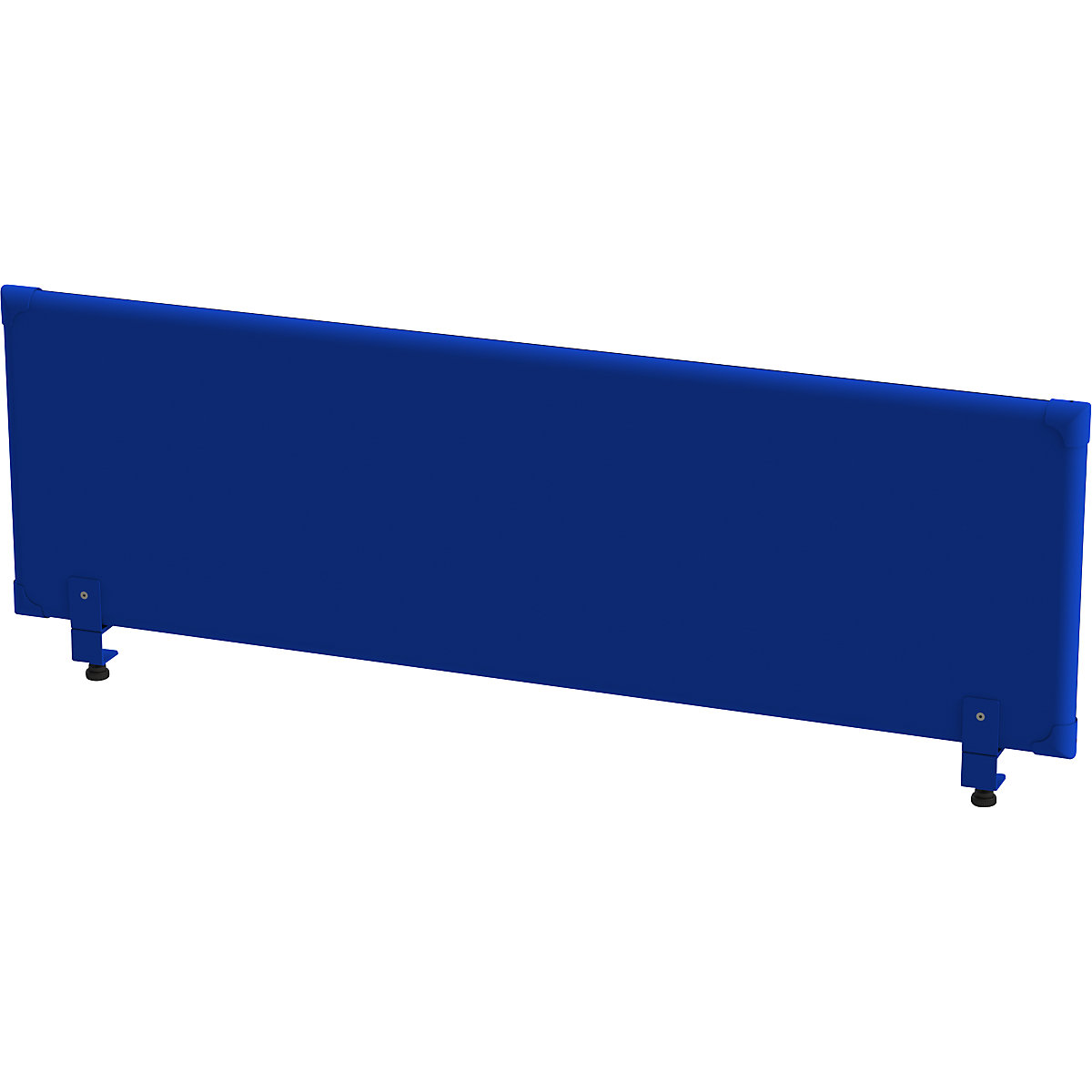 EUROKRAFTpro Akustik-Tischaufsatz-Paneel, Höhe 450 mm, Breite 1600 mm, blau