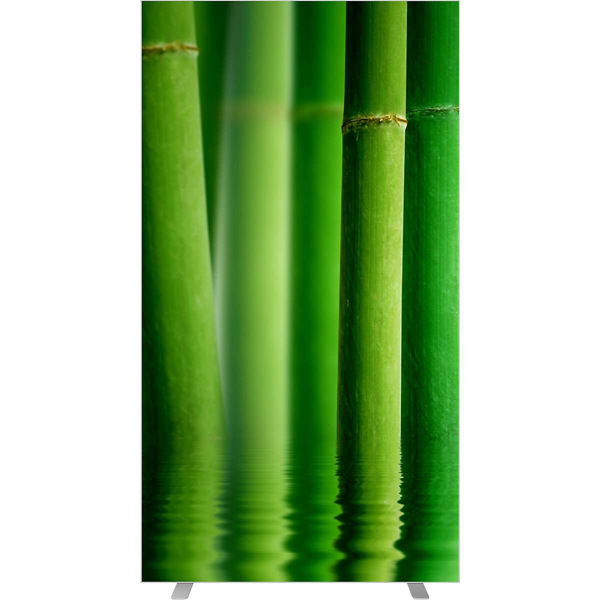 Trennwand easyScreen, mit Fotomotiv, Modell Bambus, Breite 940 mm-18
