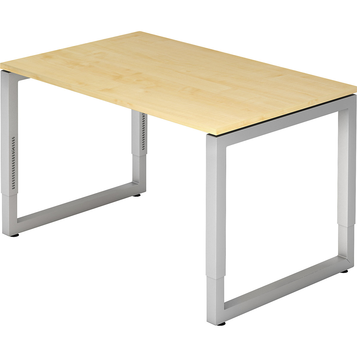 Schreibtisch mit Gestell aus Vierkant-Stahlrohr ANNY eurokraft pro, BxT 1200 x 800 mm, Dekor Ahorn-8