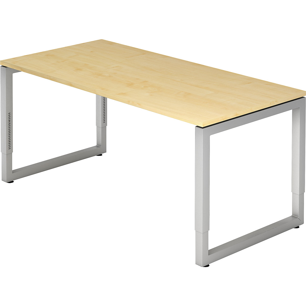 Schreibtisch mit Gestell aus Vierkant-Stahlrohr ANNY eurokraft pro, BxT 1600 x 800 mm, Dekor Ahorn-7