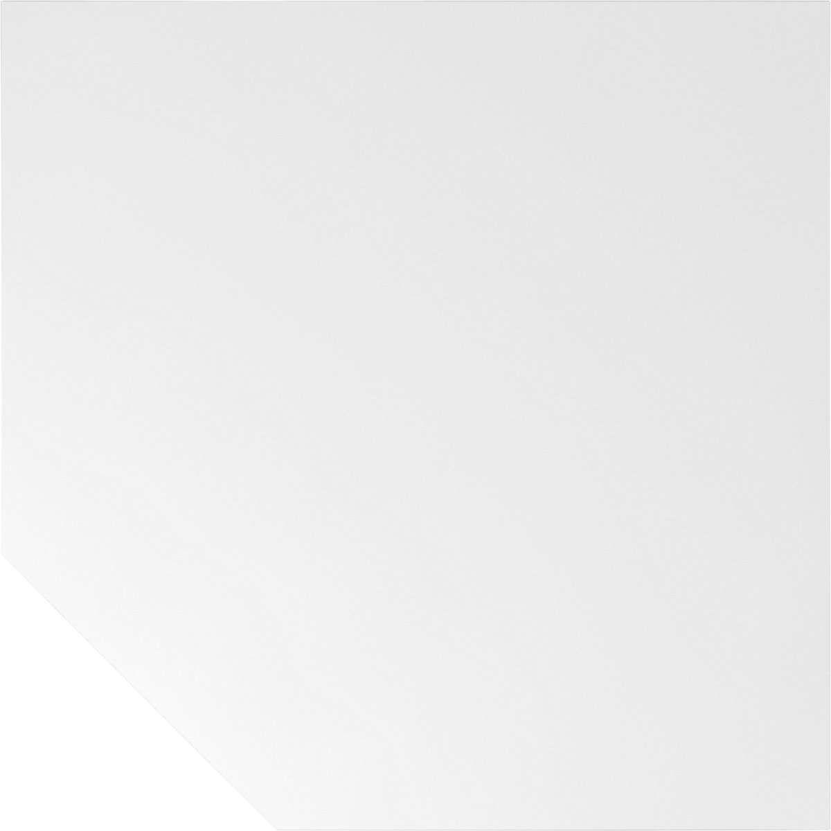 Verkettung VIOLA, Eckplatte 1200 x 1200 mm, Fuß höhenverstellbar, weiß-6