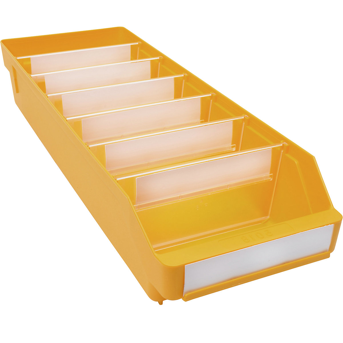 Bac de stockage en polypropylène résistant aux chocs – STEMO, coloris jaune, L x l x h 500 x 180 x 95 mm, lot de 20-12