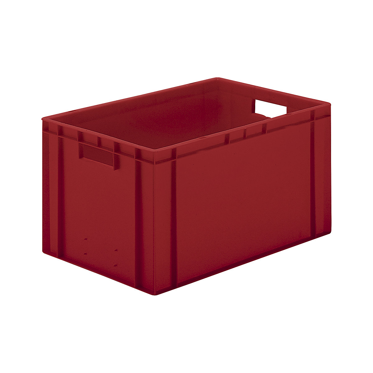 Bac gerbable normes Europe à parois et fond pleins, L x l x h 600 x 400 x 320 mm, rouge, lot de 5-6