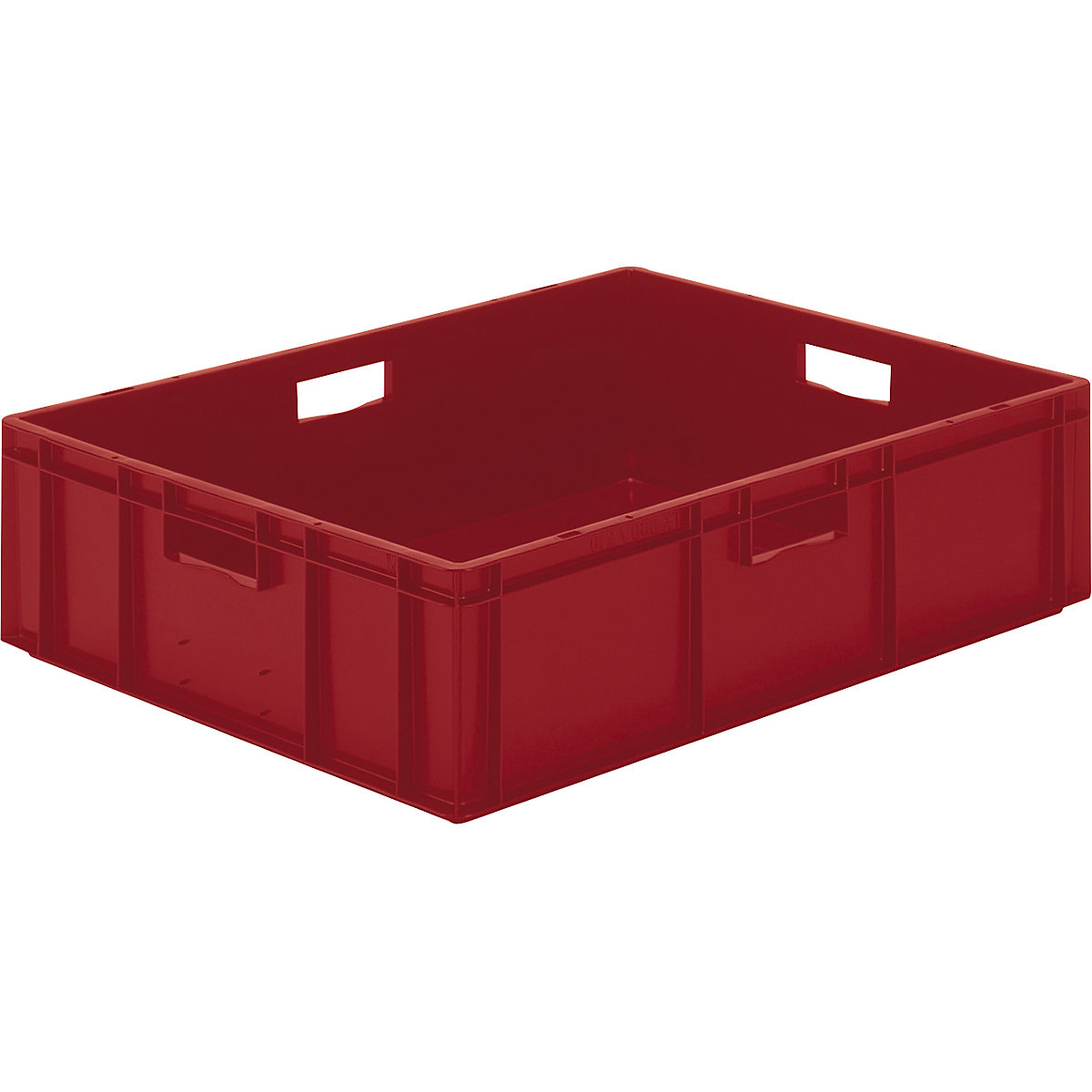 Bac gerbable normes Europe à parois et fond pleins, L x l x h 800 x 600 x 210 mm, rouge, lot de 2-6