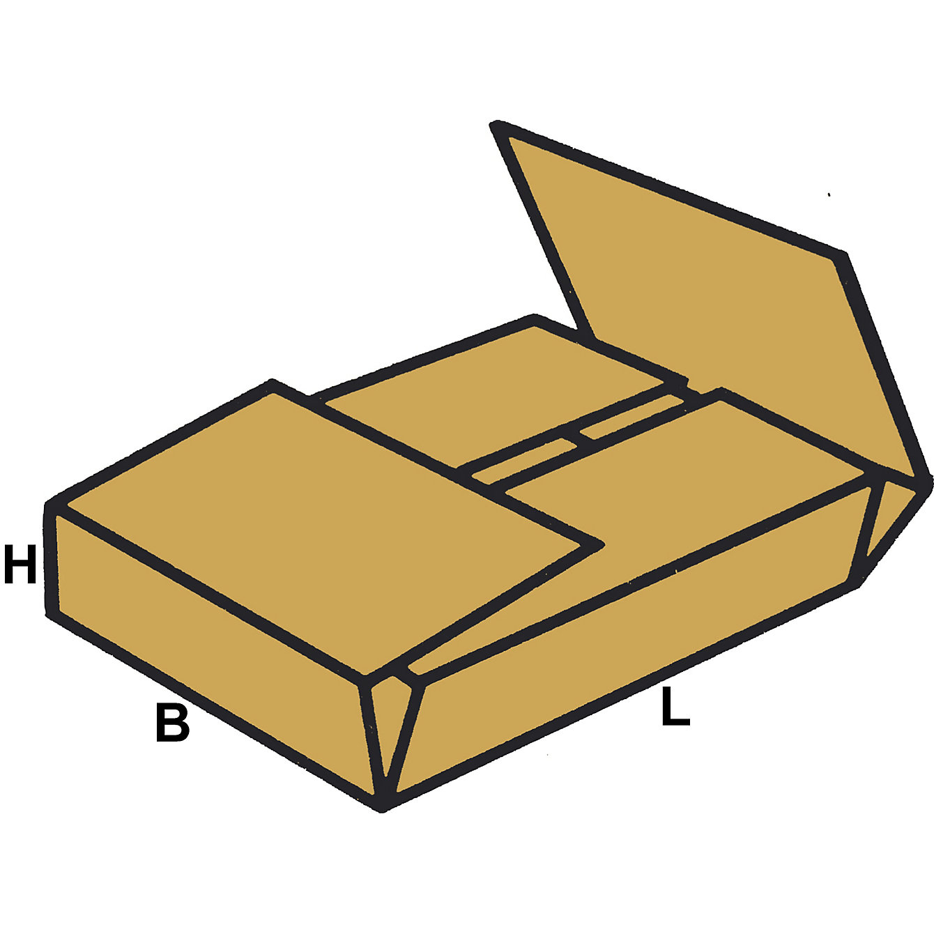 Skládací přepravní boxy, FEFCO 0402 z jednovrstvé lepenky
