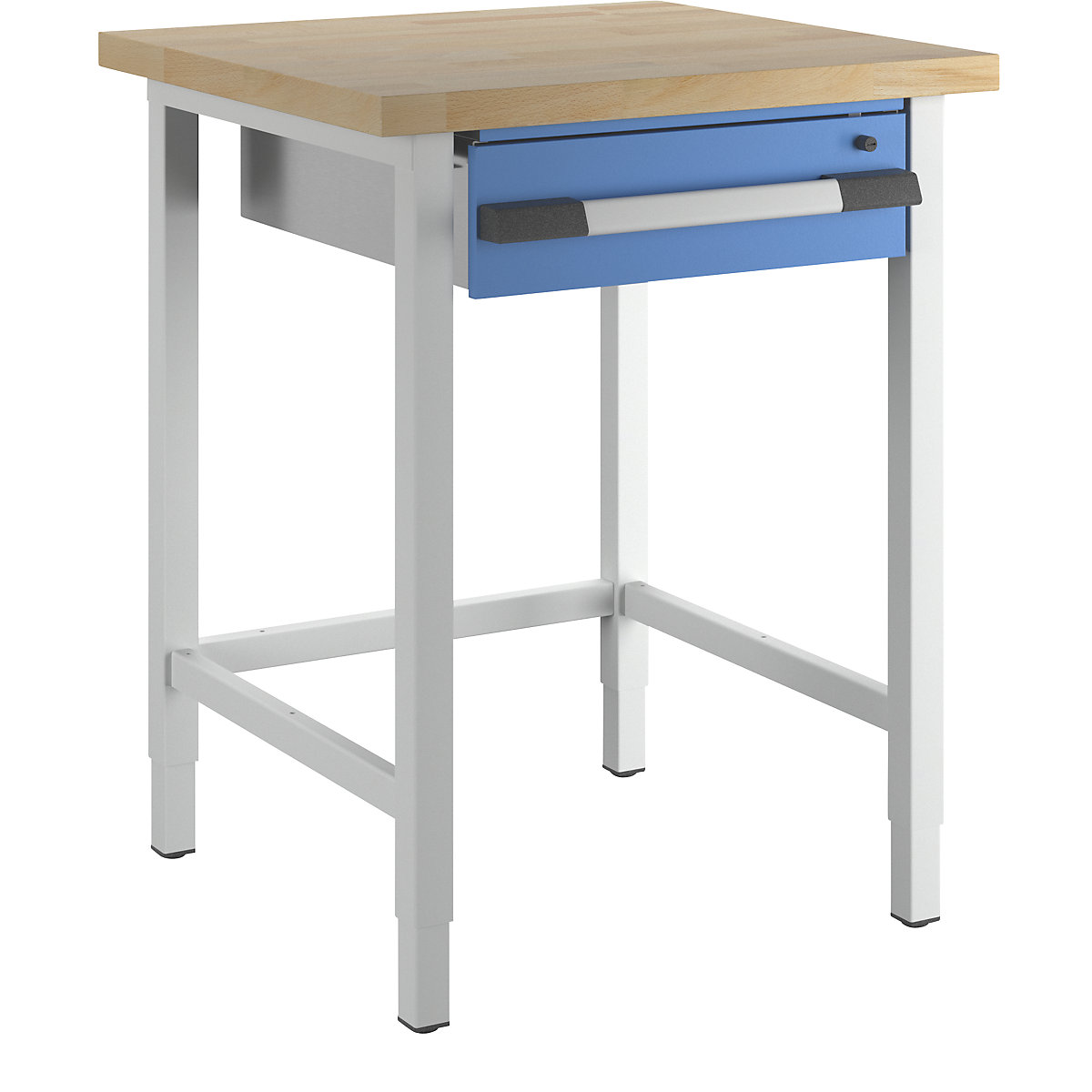 Bancada de trabalho ajustável em altura, estrutura modular – eurokraft pro